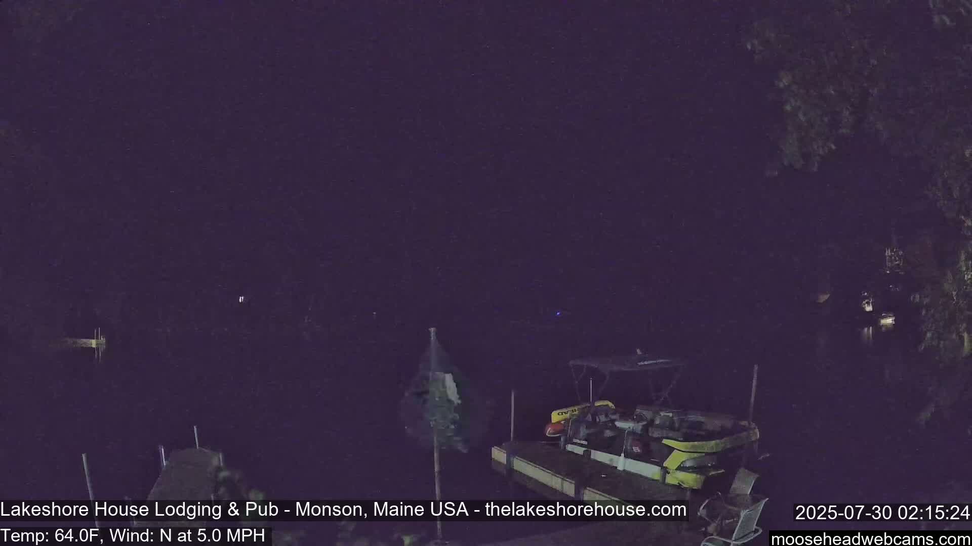 Lake Hebron Live Cam - Monson, Maine, USA