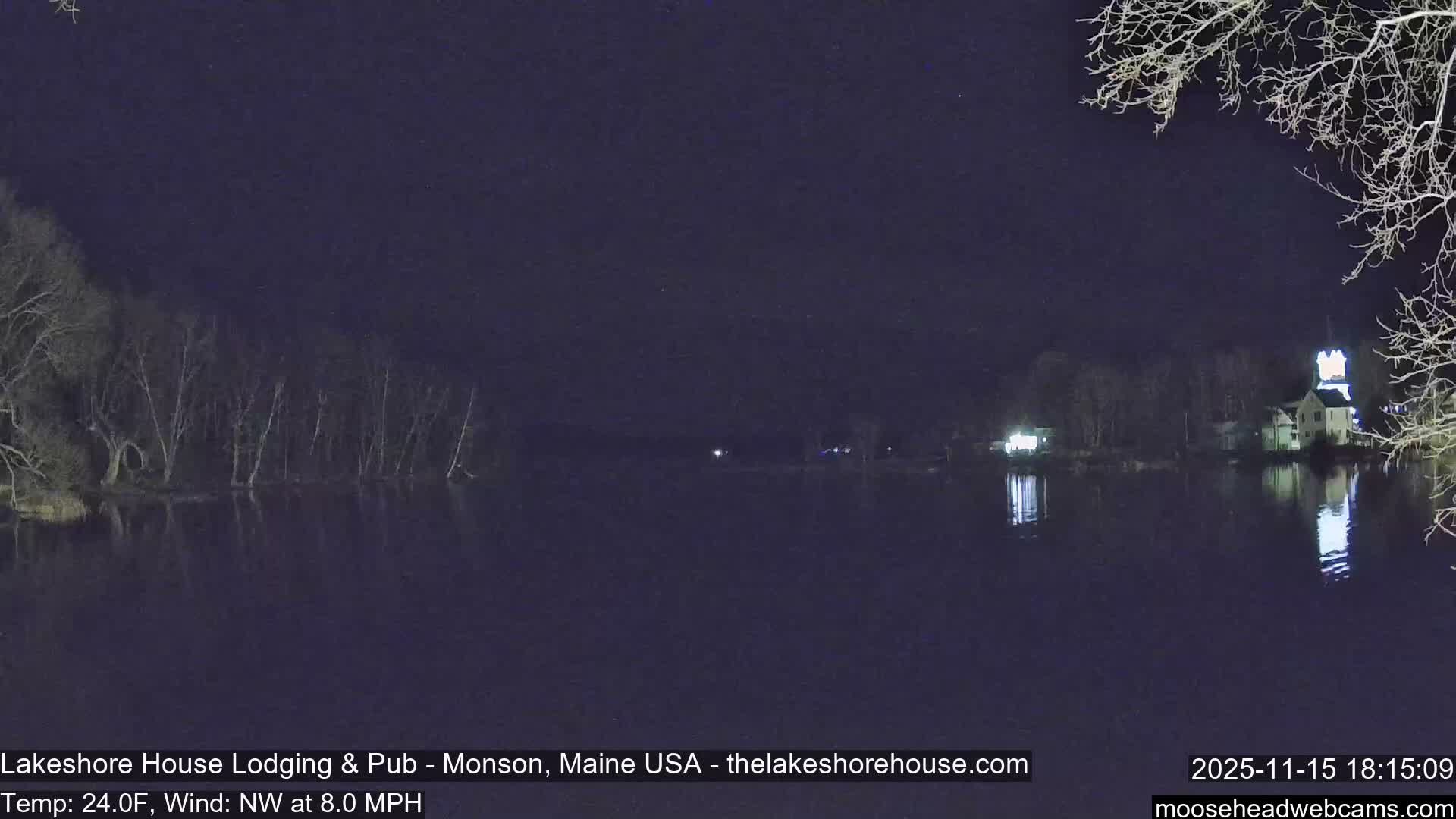 Lake Hebron Live Cam - Monson, Maine, USA