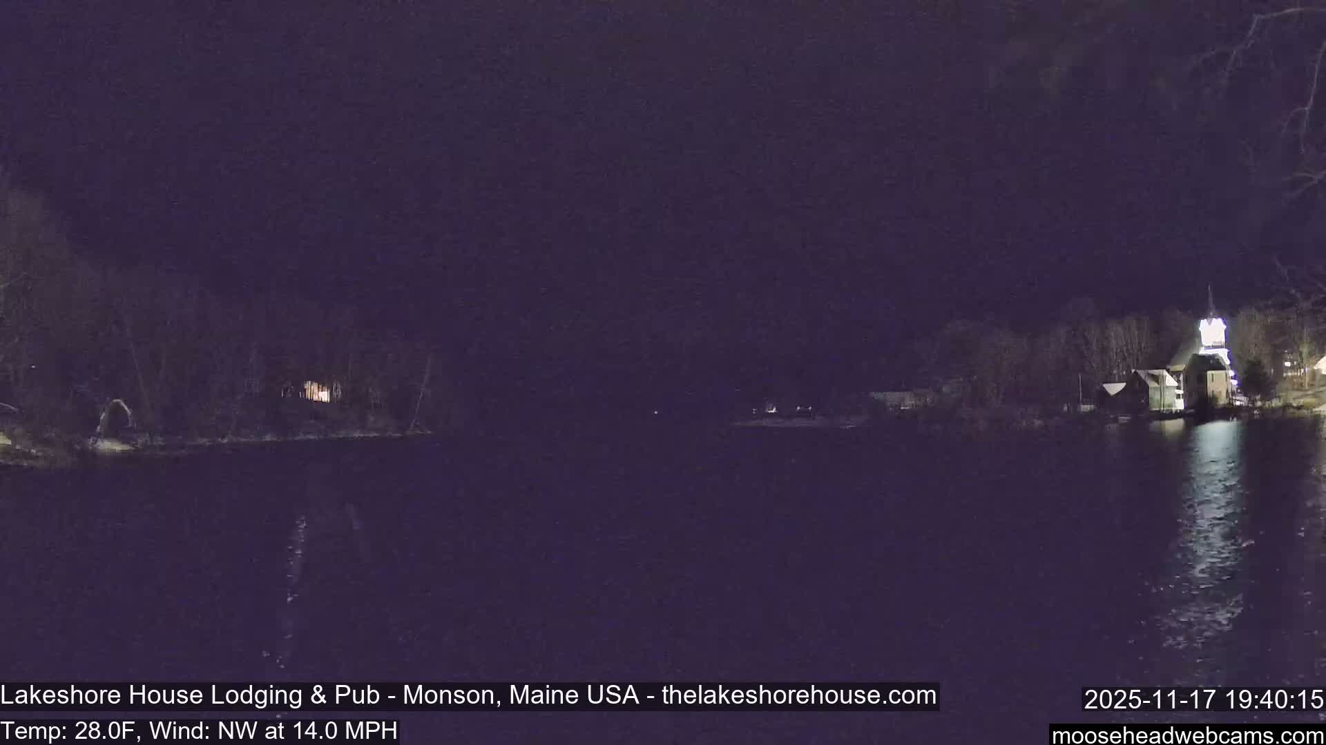 Lake Hebron Live Cam - Monson, Maine, USA