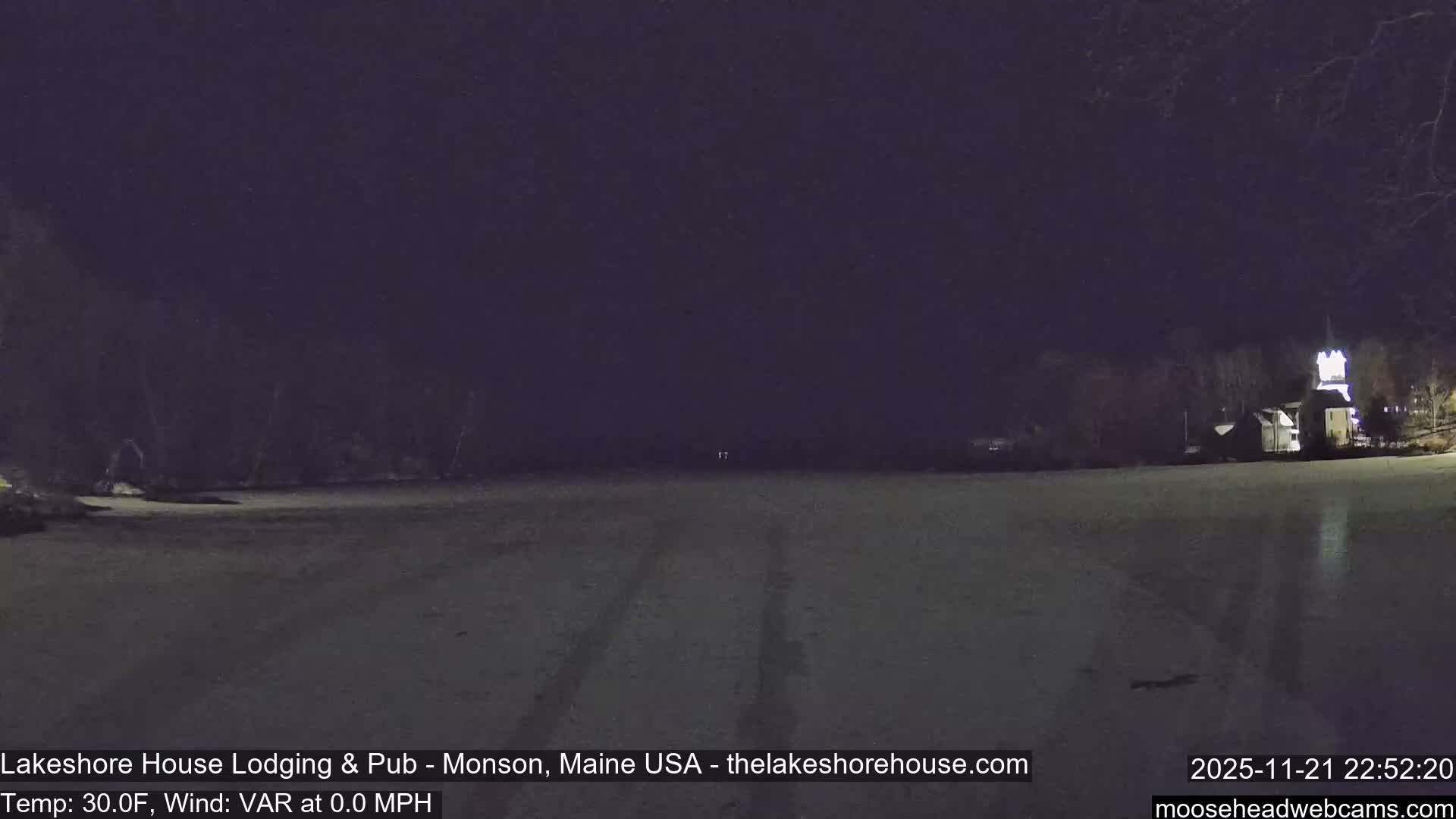 Lake Hebron Live Cam - Monson, Maine, USA