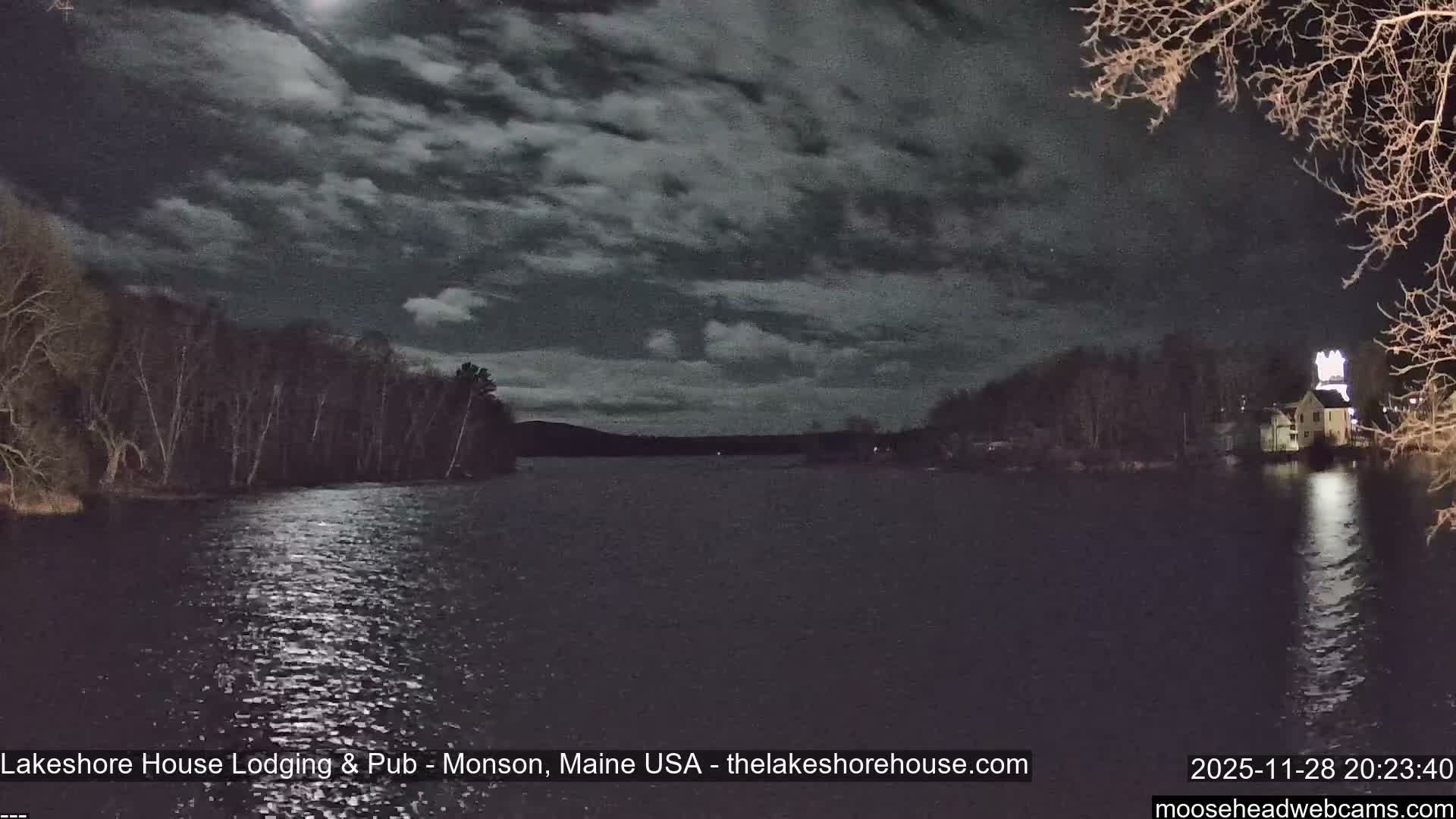 Lake Hebron Live Cam - Monson, Maine, USA