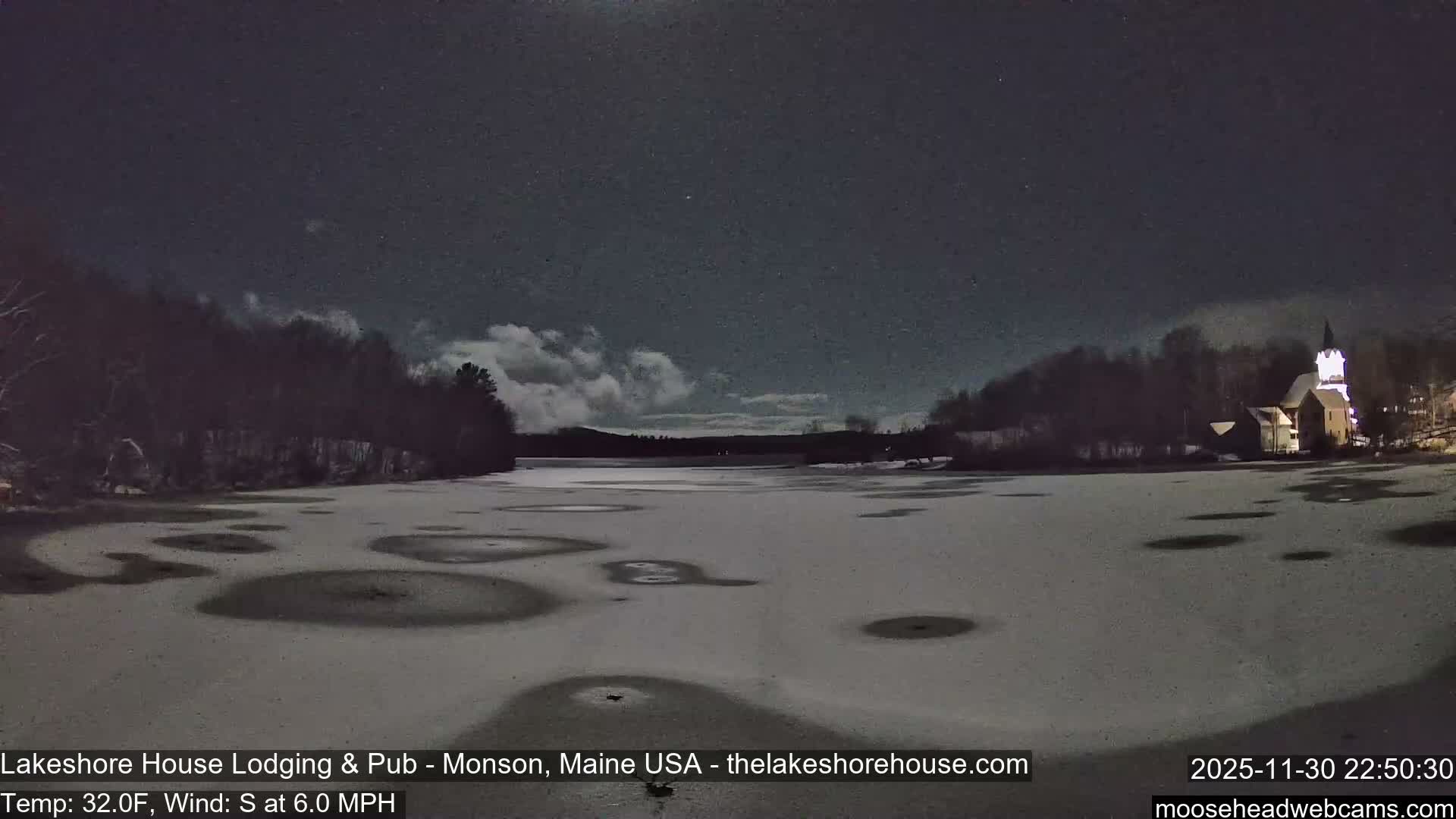 Lake Hebron Live Cam - Monson, Maine, USA