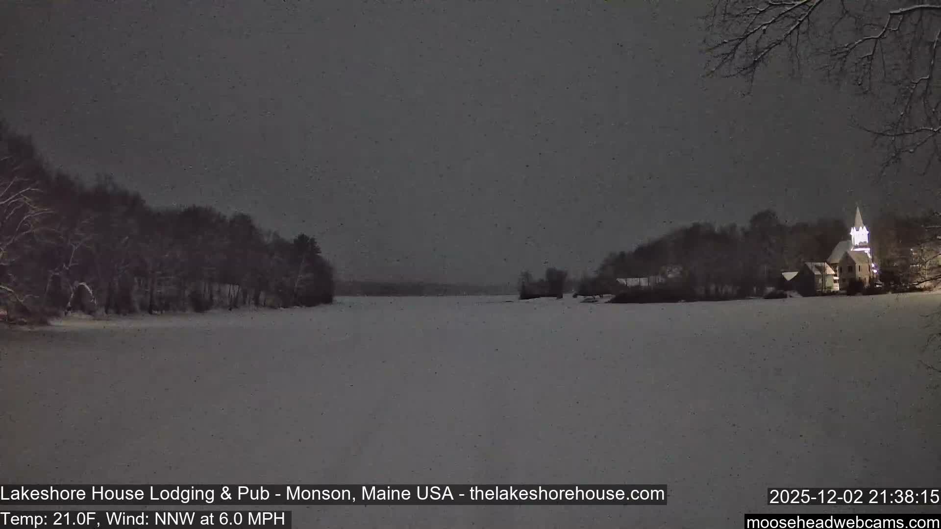 Lake Hebron Live Cam - Monson, Maine, USA