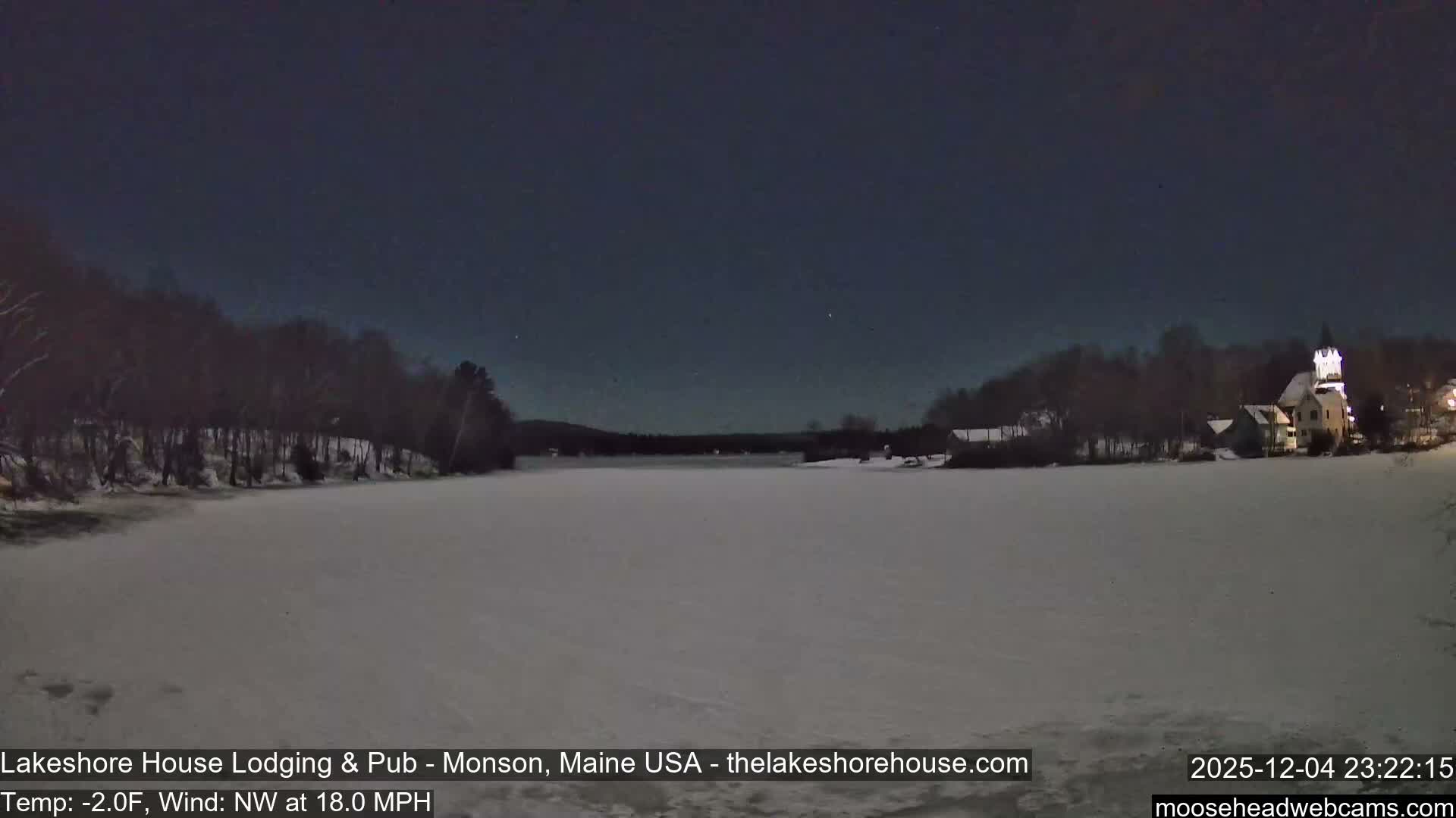Lake Hebron Live Cam - Monson, Maine, USA