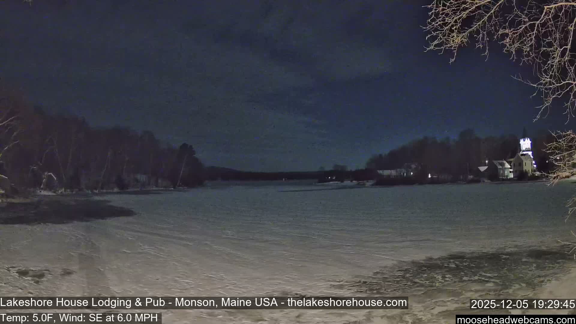 Lake Hebron Live Cam - Monson, Maine, USA