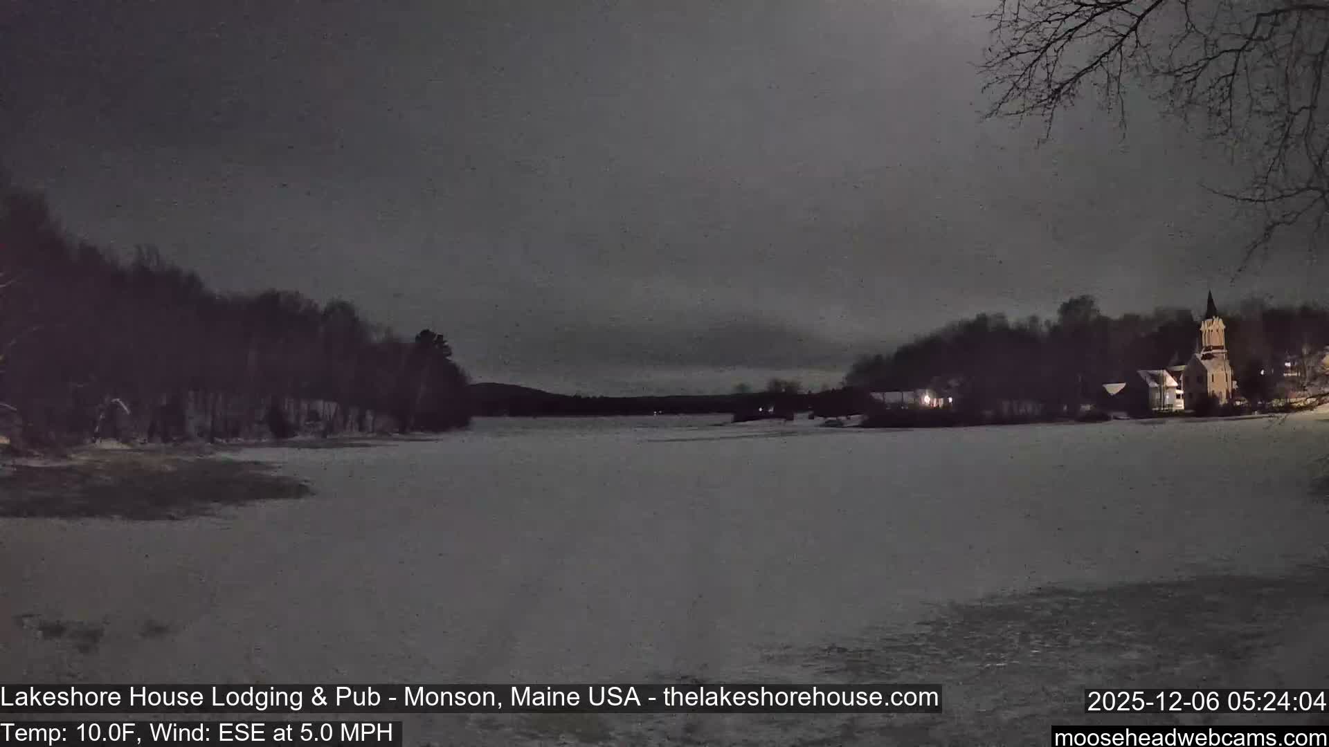Lake Hebron Live Cam - Monson, Maine, USA