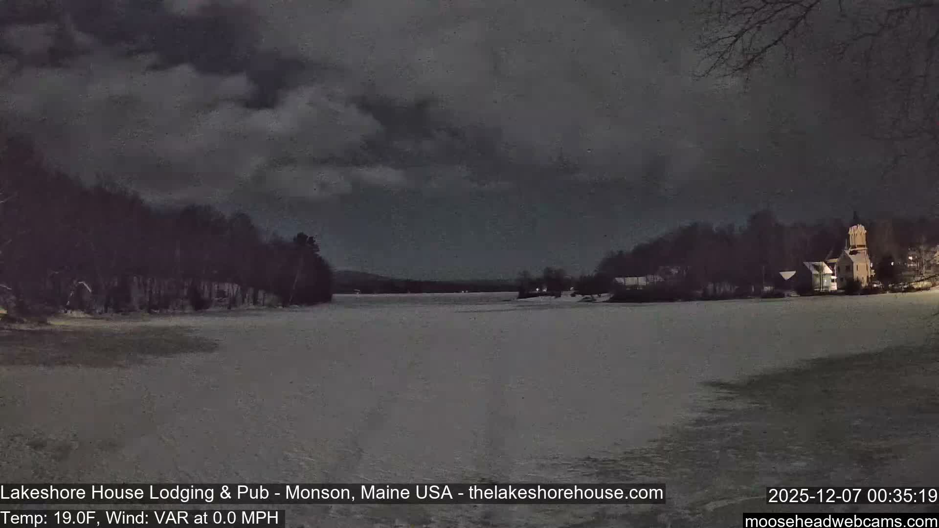 Lake Hebron Live Cam - Monson, Maine, USA
