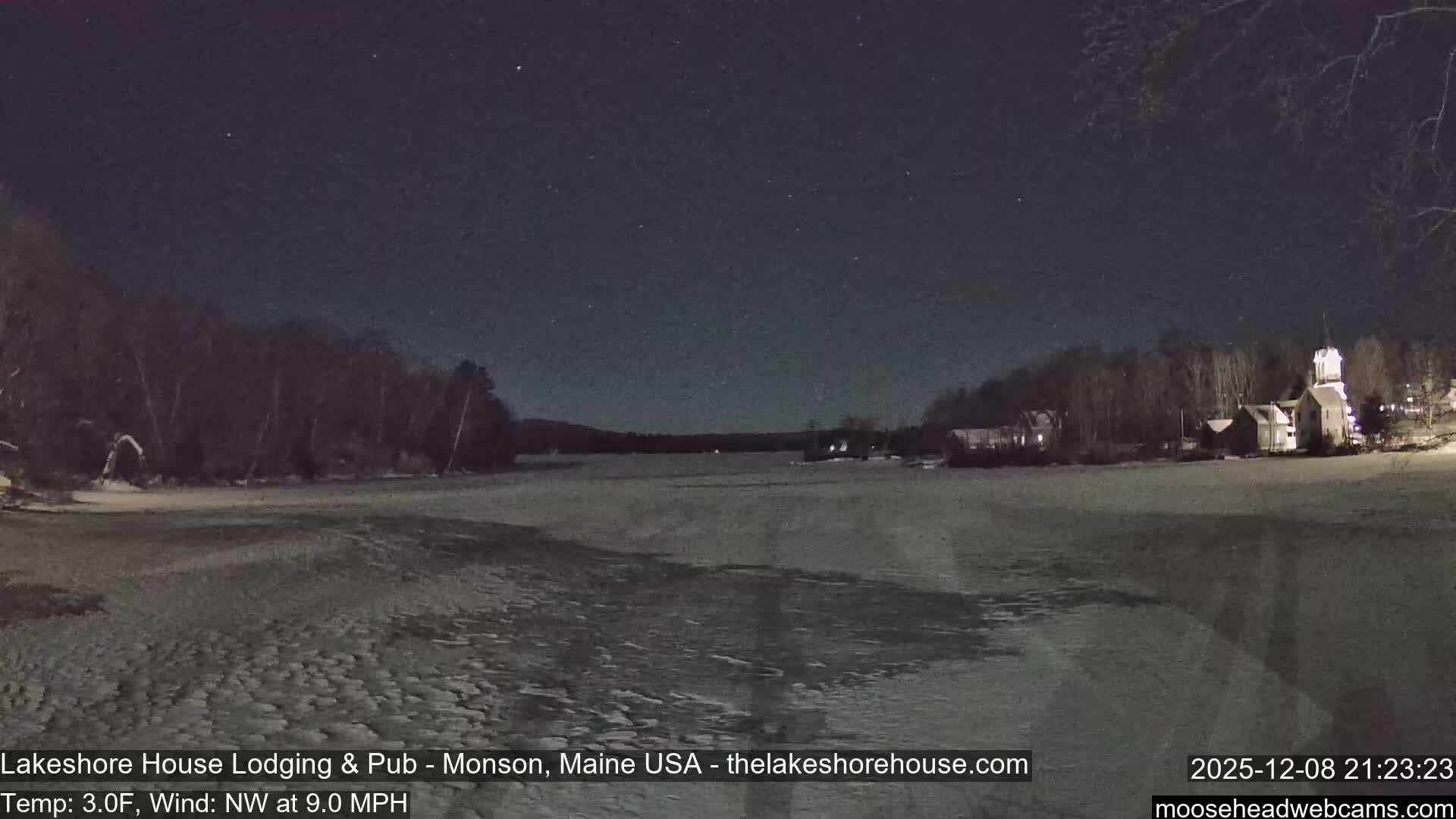 Lake Hebron Live Cam - Monson, Maine, USA