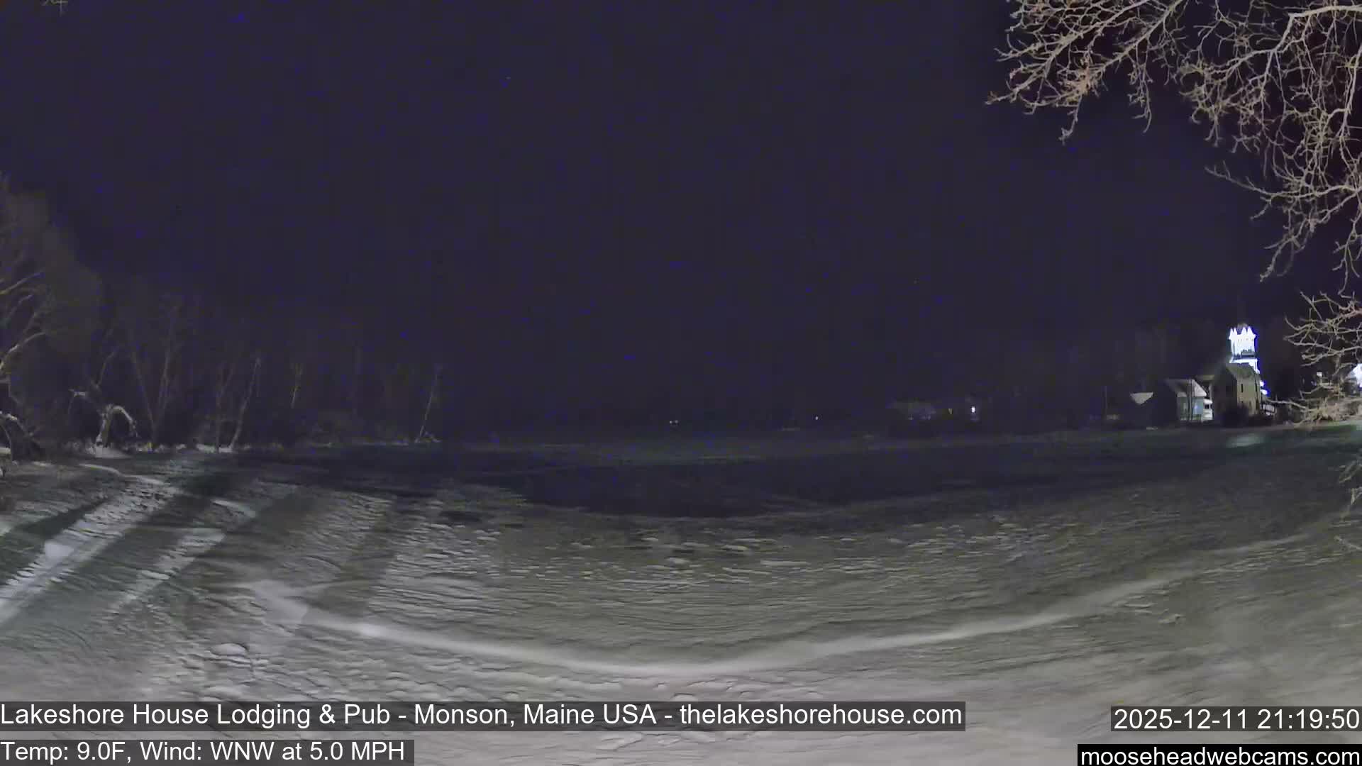 Lake Hebron Live Cam - Monson, Maine, USA