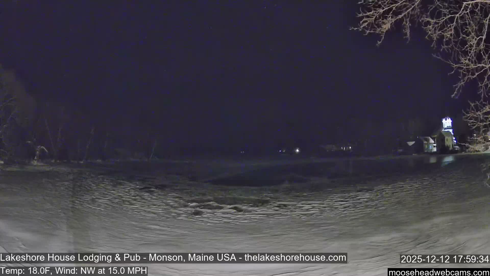 Lake Hebron Live Cam - Monson, Maine, USA