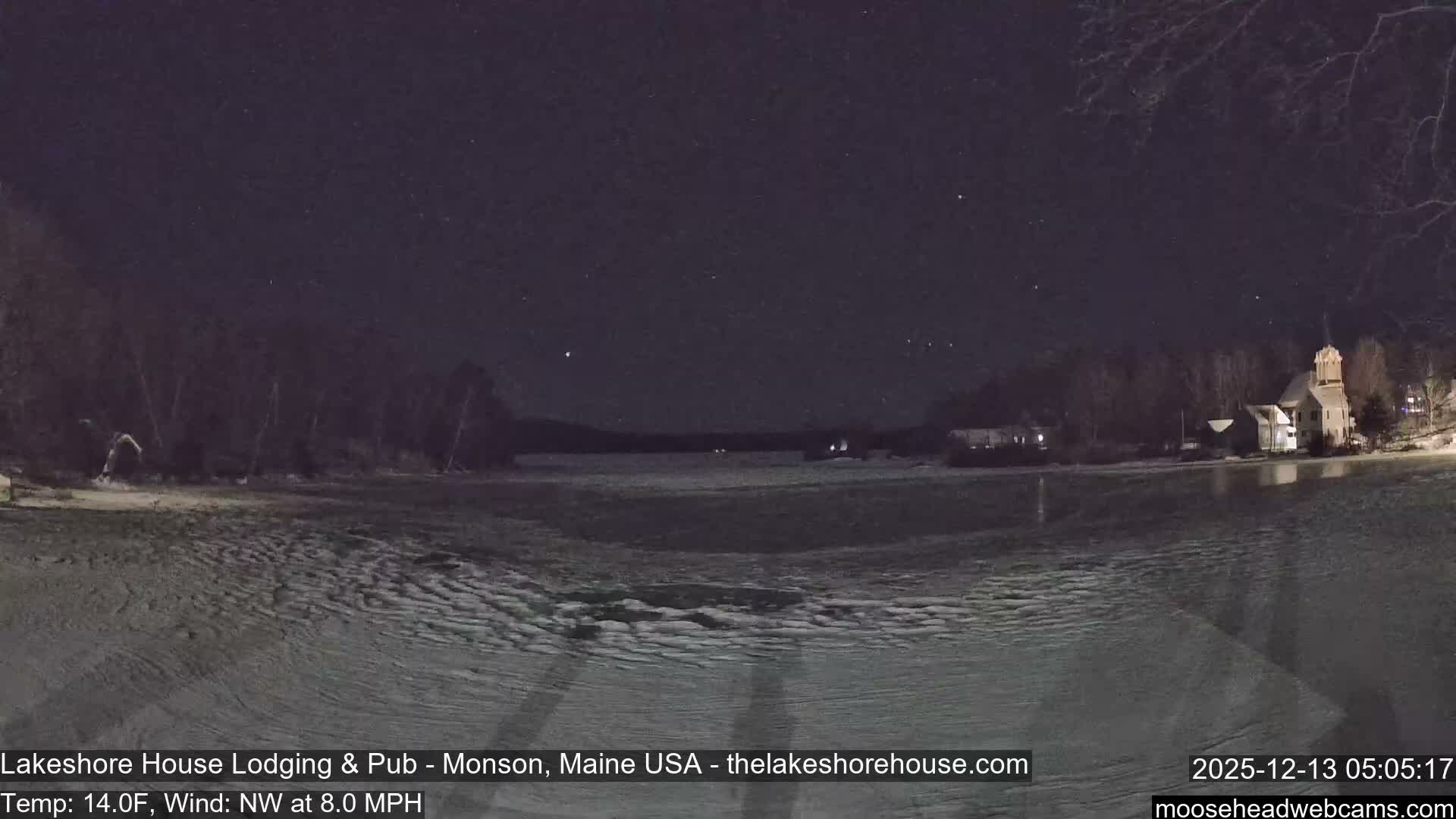 Lake Hebron Live Cam - Monson, Maine, USA