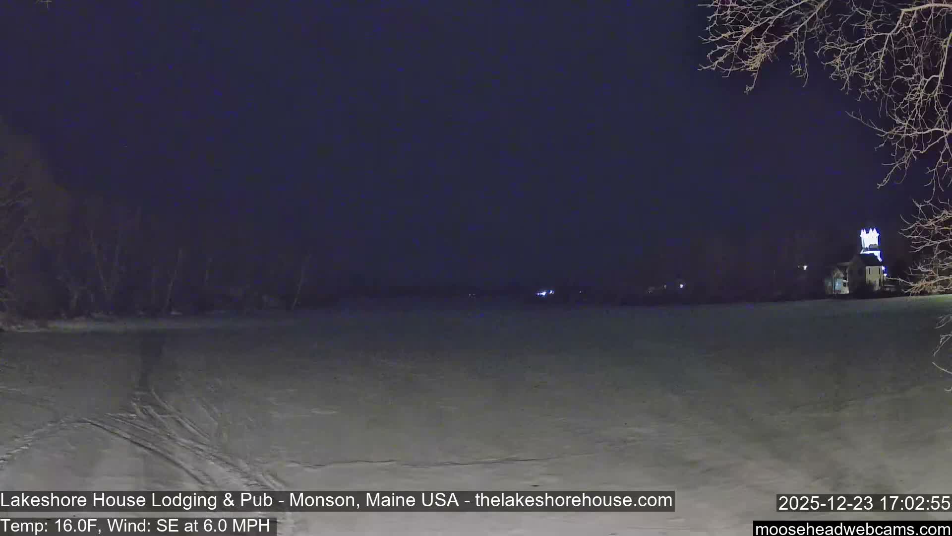 Lake Hebron Live Cam - Monson, Maine, USA