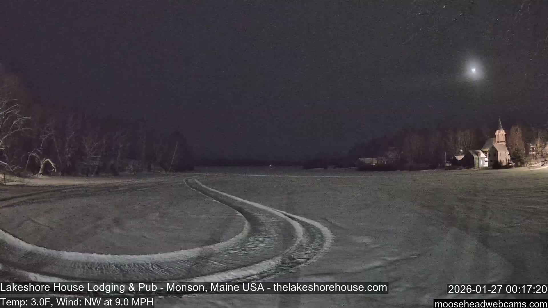Lake Hebron Live Cam - Monson, Maine, USA