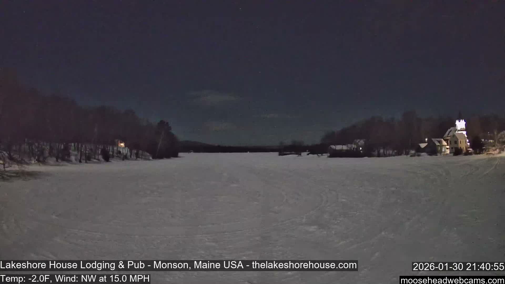Lake Hebron Live Cam - Monson, Maine, USA