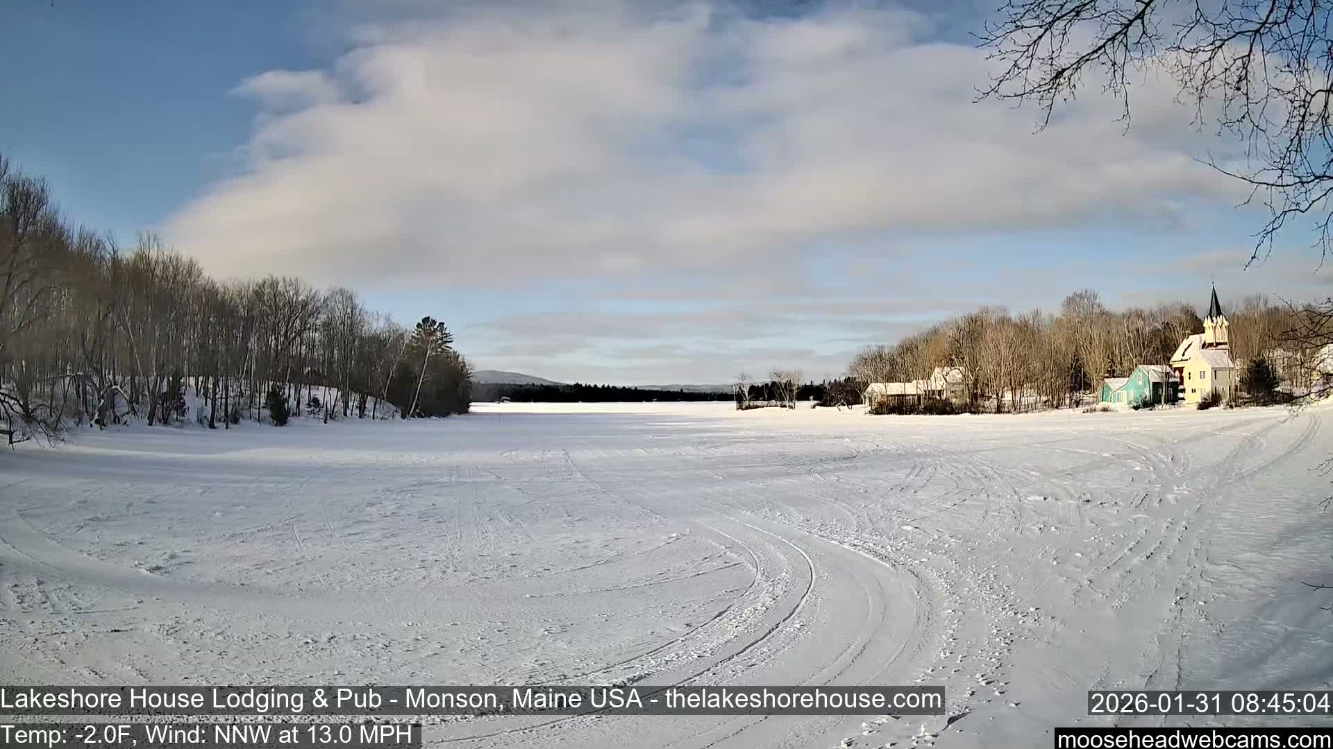 Lake Hebron Live Cam - Monson, Maine, USA