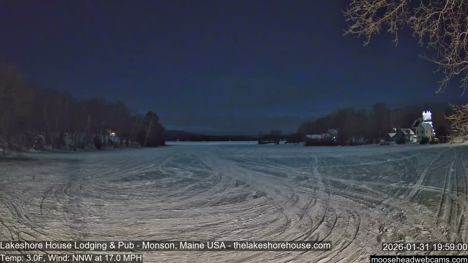 Lake Hebron Live Cam - Monson, Maine, USA