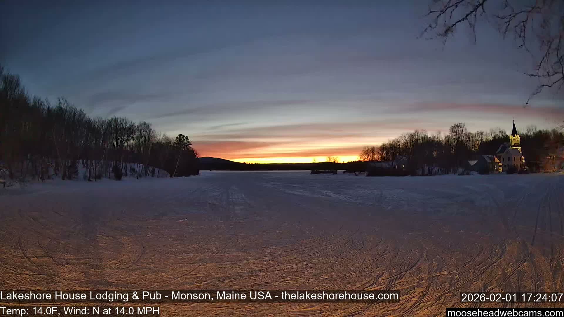 Lake Hebron Live Cam - Monson, Maine, USA