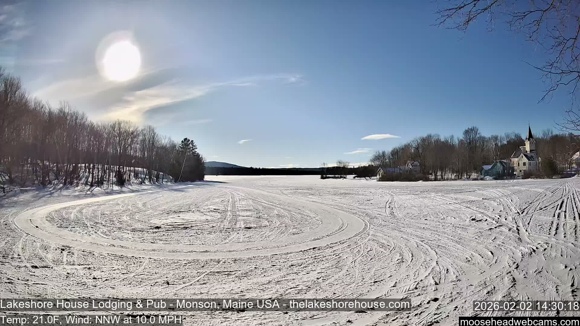 Lake Hebron Live Cam - Monson, Maine, USA