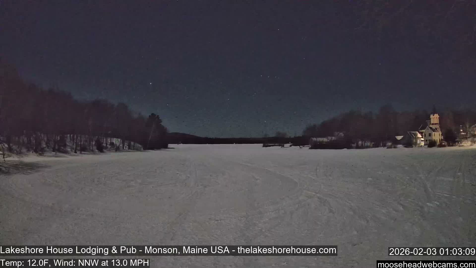 Lake Hebron Live Cam - Monson, Maine, USA