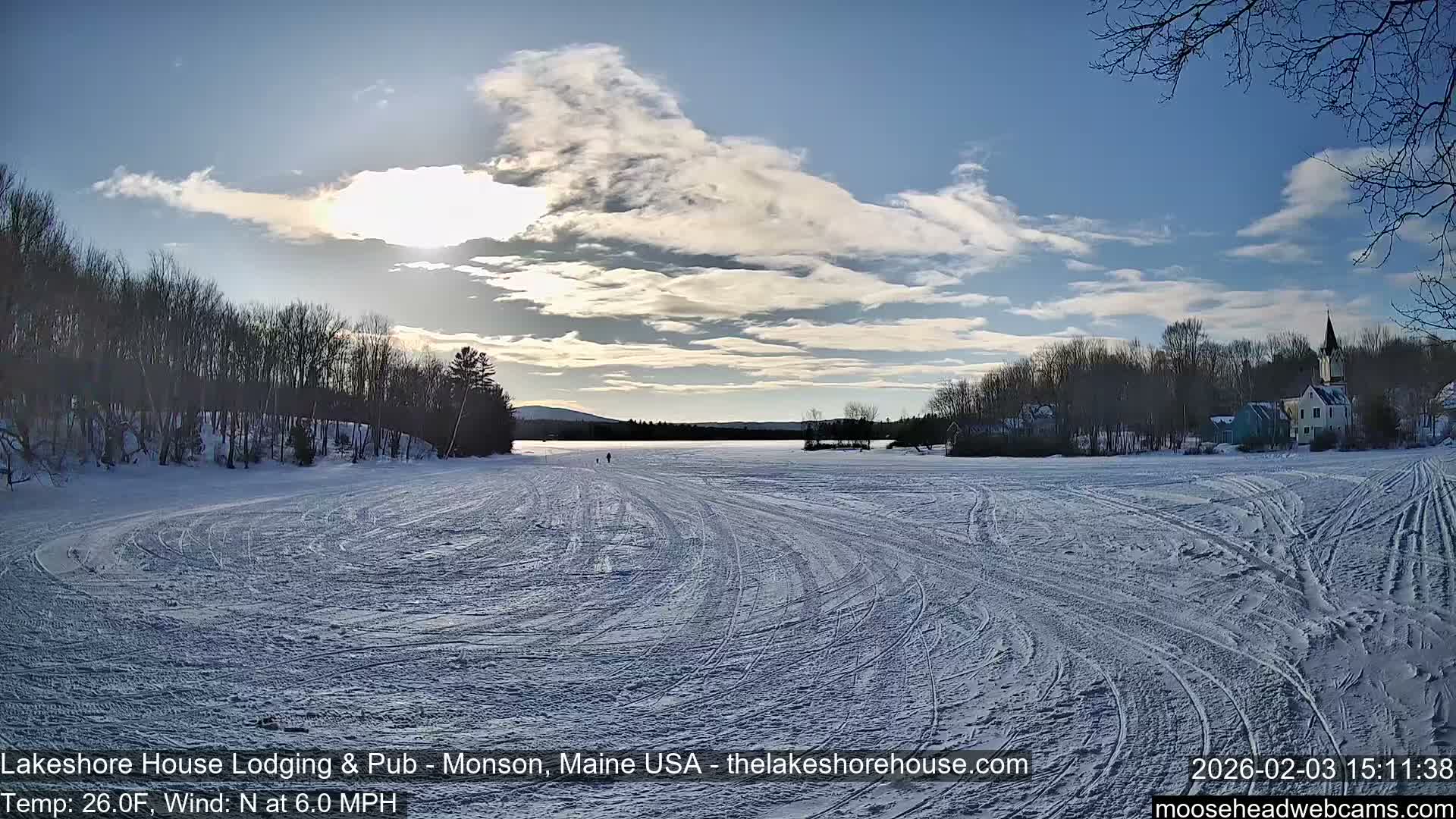 Lake Hebron Live Cam - Monson, Maine, USA