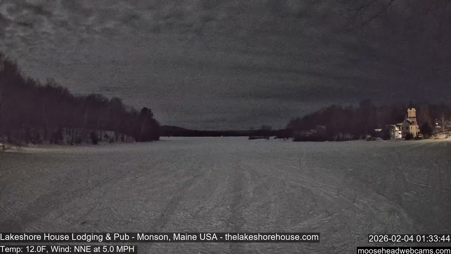 Lake Hebron Live Cam - Monson, Maine, USA
