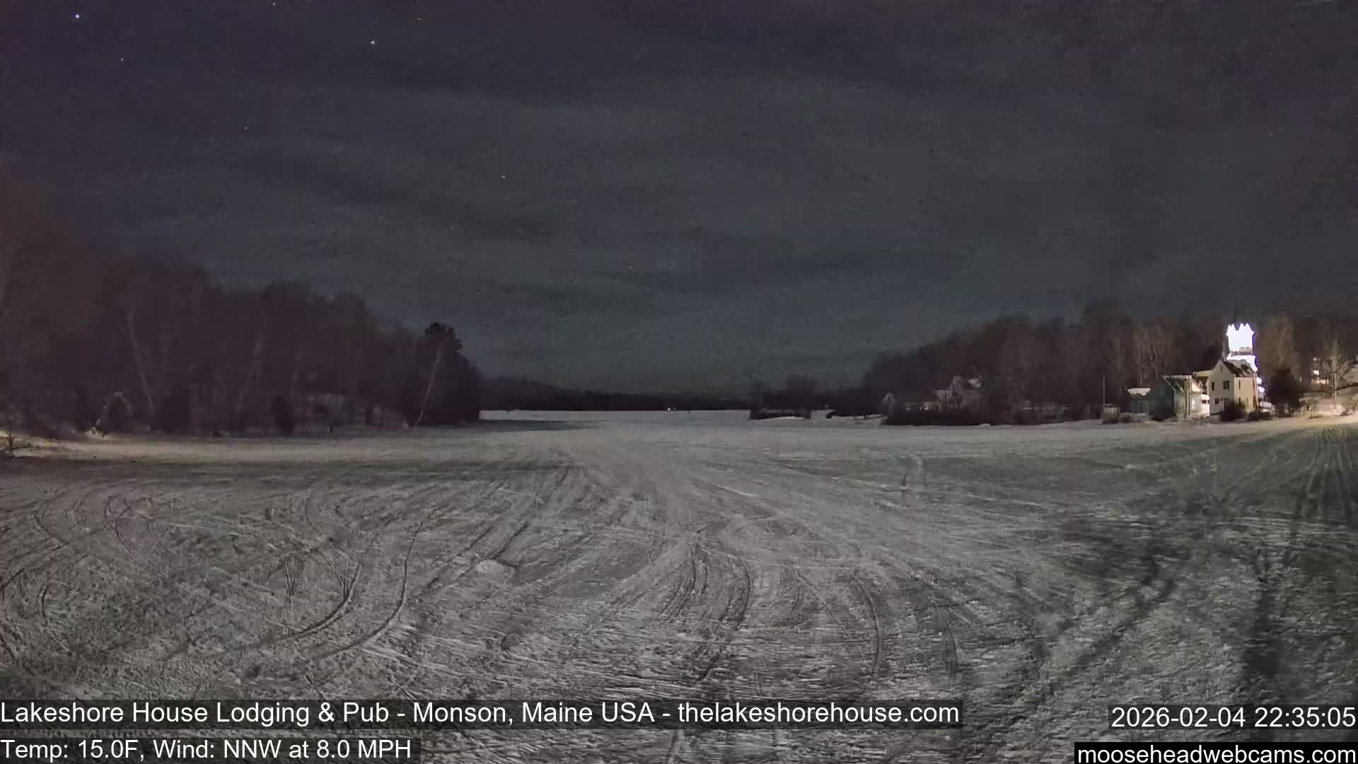 Lake Hebron Live Cam - Monson, Maine, USA