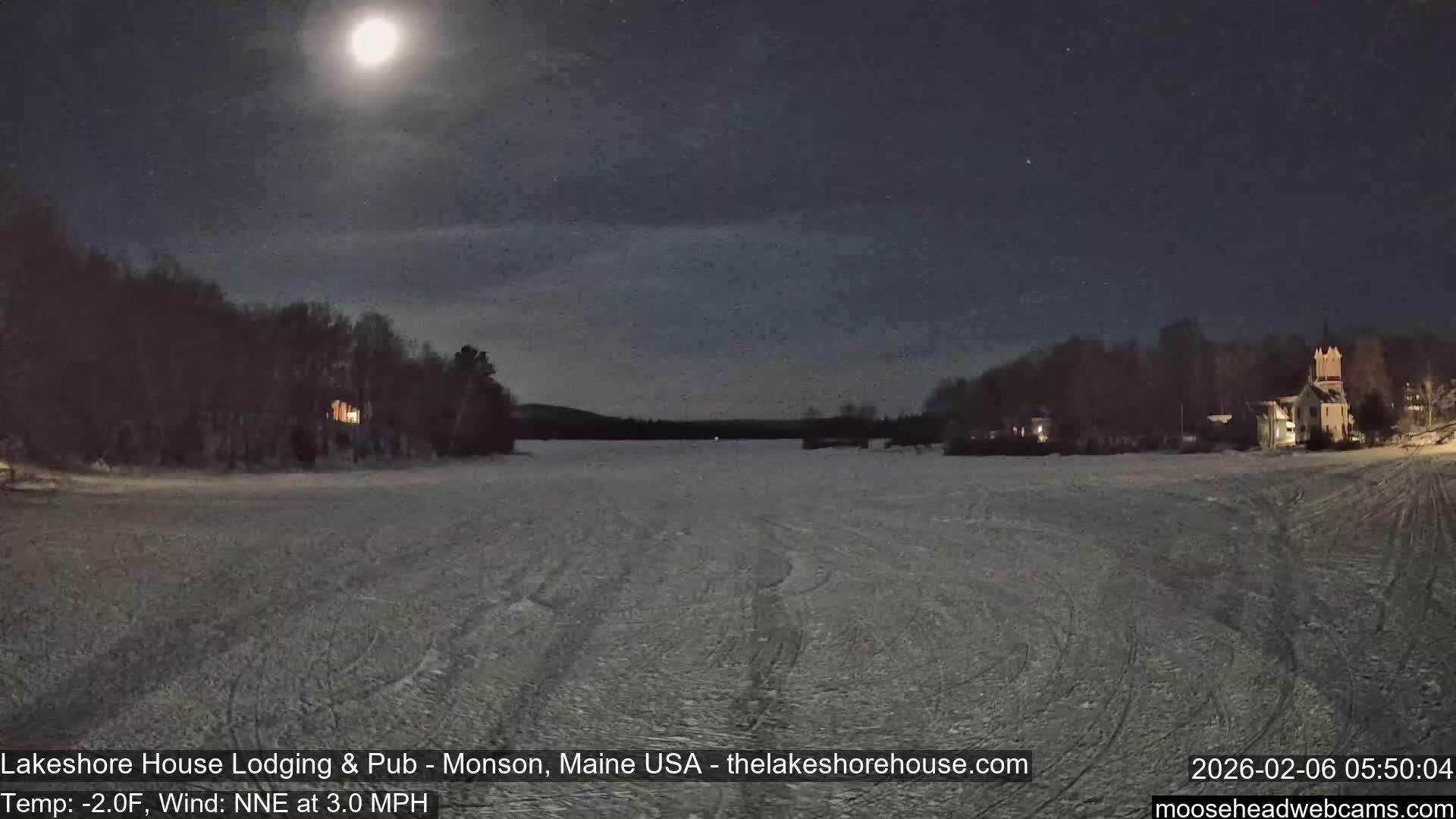 Lake Hebron Live Cam - Monson, Maine, USA
