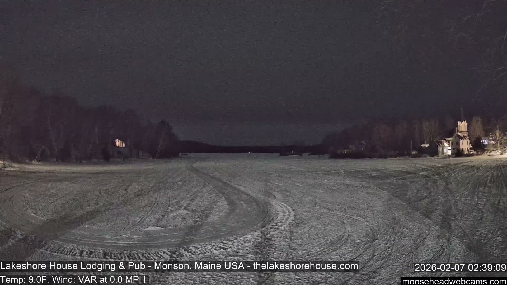 Lake Hebron Live Cam - Monson, Maine, USA