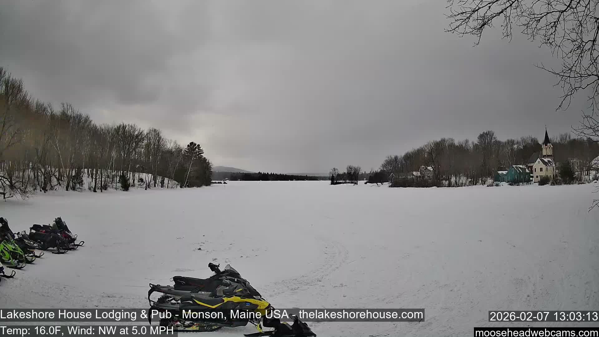 Lake Hebron Live Cam - Monson, Maine, USA