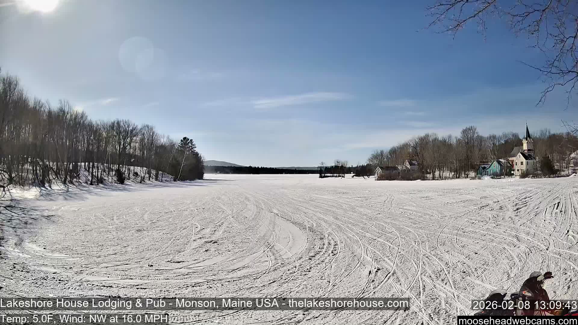 Lake Hebron Live Cam - Monson, Maine, USA