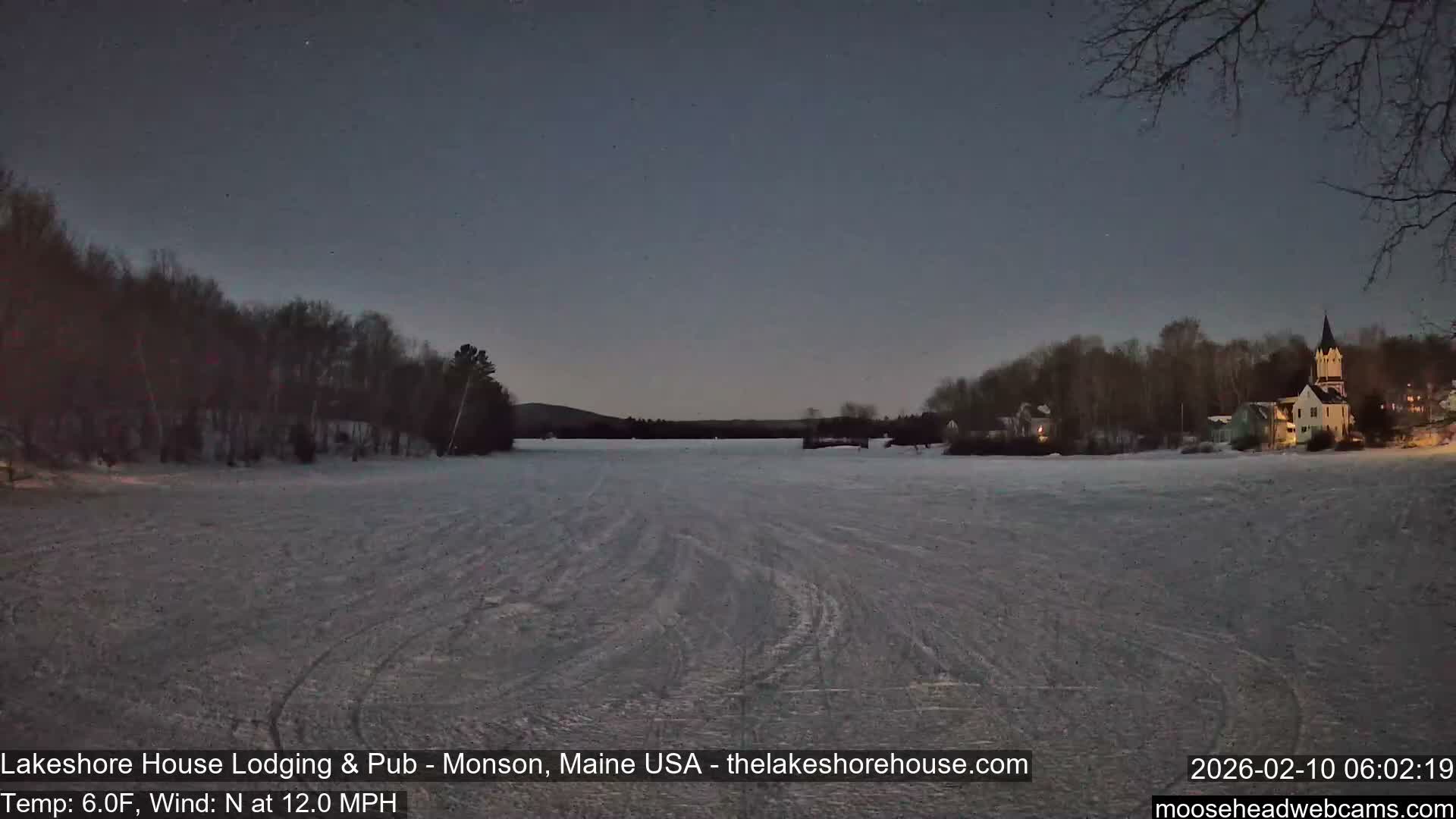 Lake Hebron Live Cam - Monson, Maine, USA