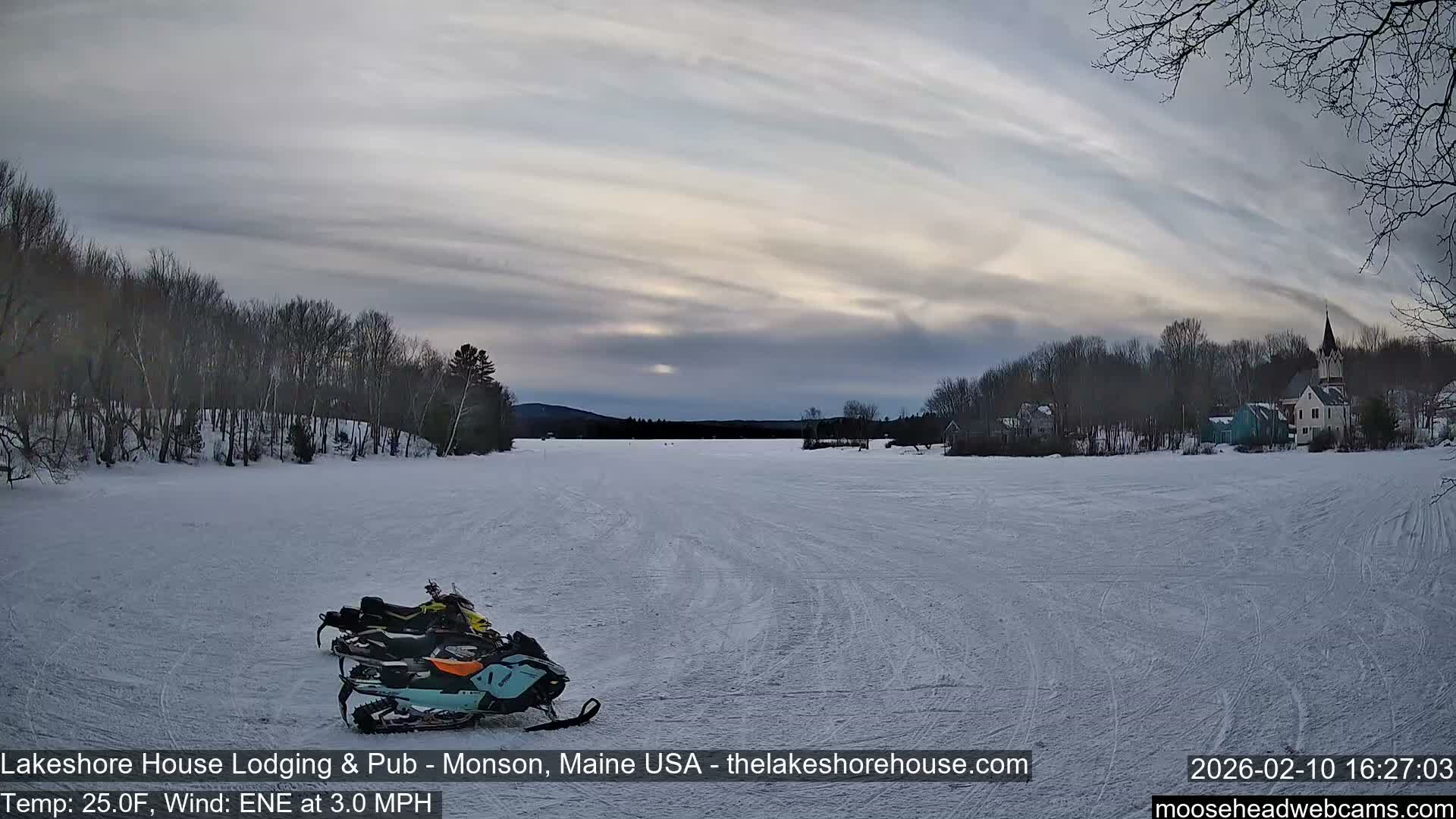 Lake Hebron Live Cam - Monson, Maine, USA
