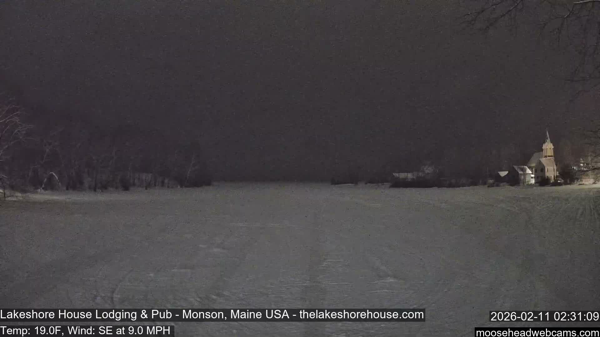 Lake Hebron Live Cam - Monson, Maine, USA