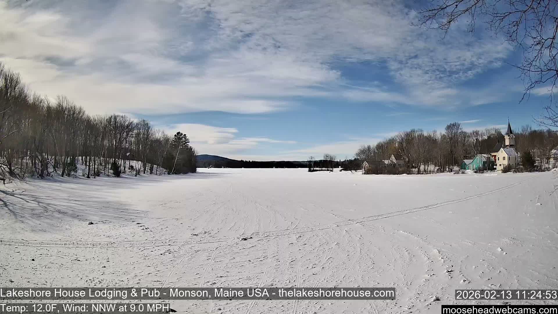 Lake Hebron Live Cam - Monson, Maine, USA