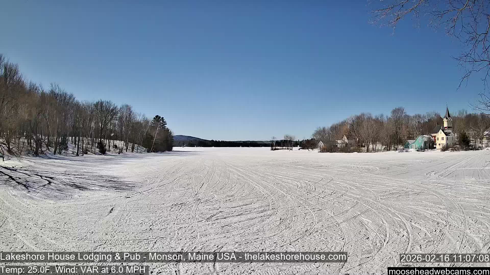 Lake Hebron Live Cam - Monson, Maine, USA