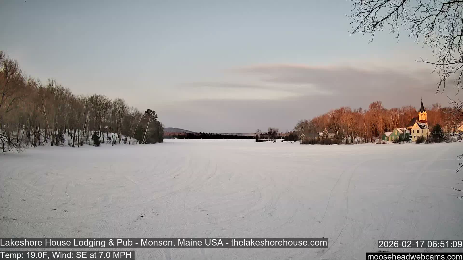 Lake Hebron Live Cam - Monson, Maine, USA