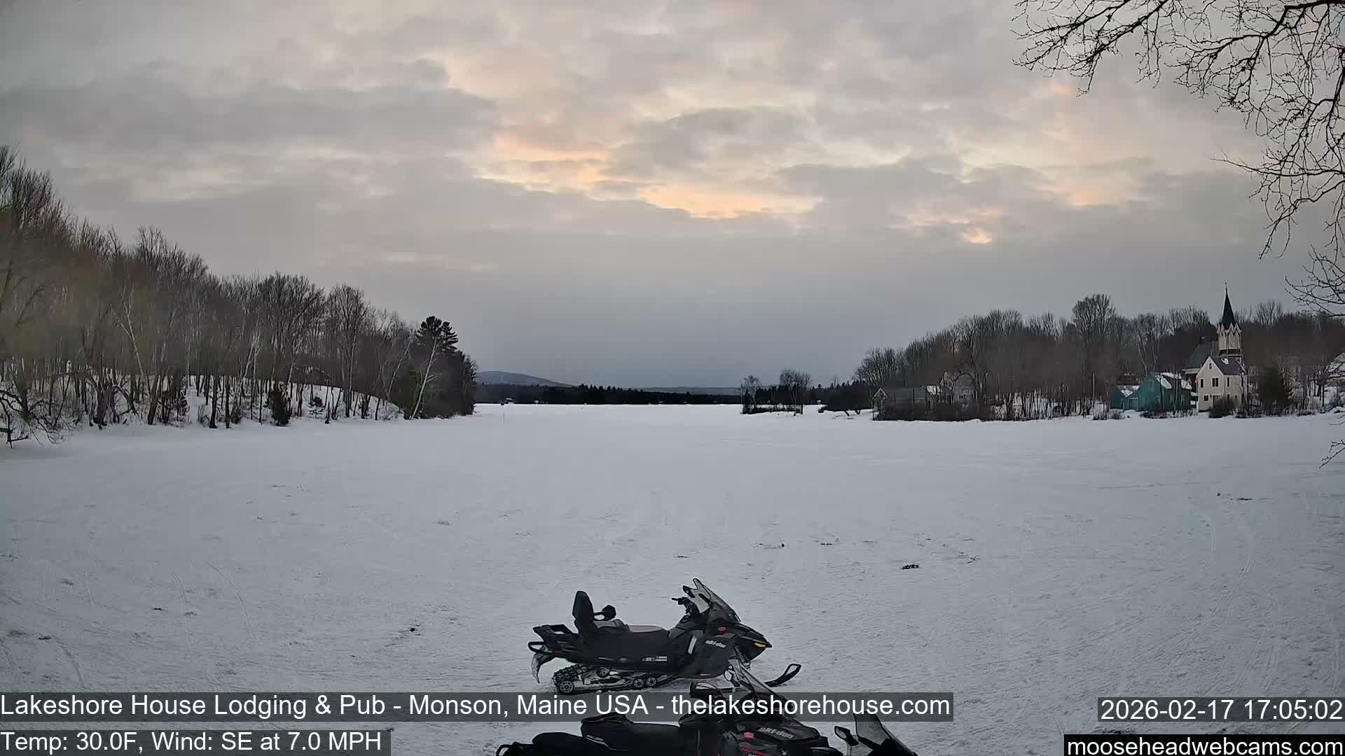Lake Hebron Live Cam - Monson, Maine, USA