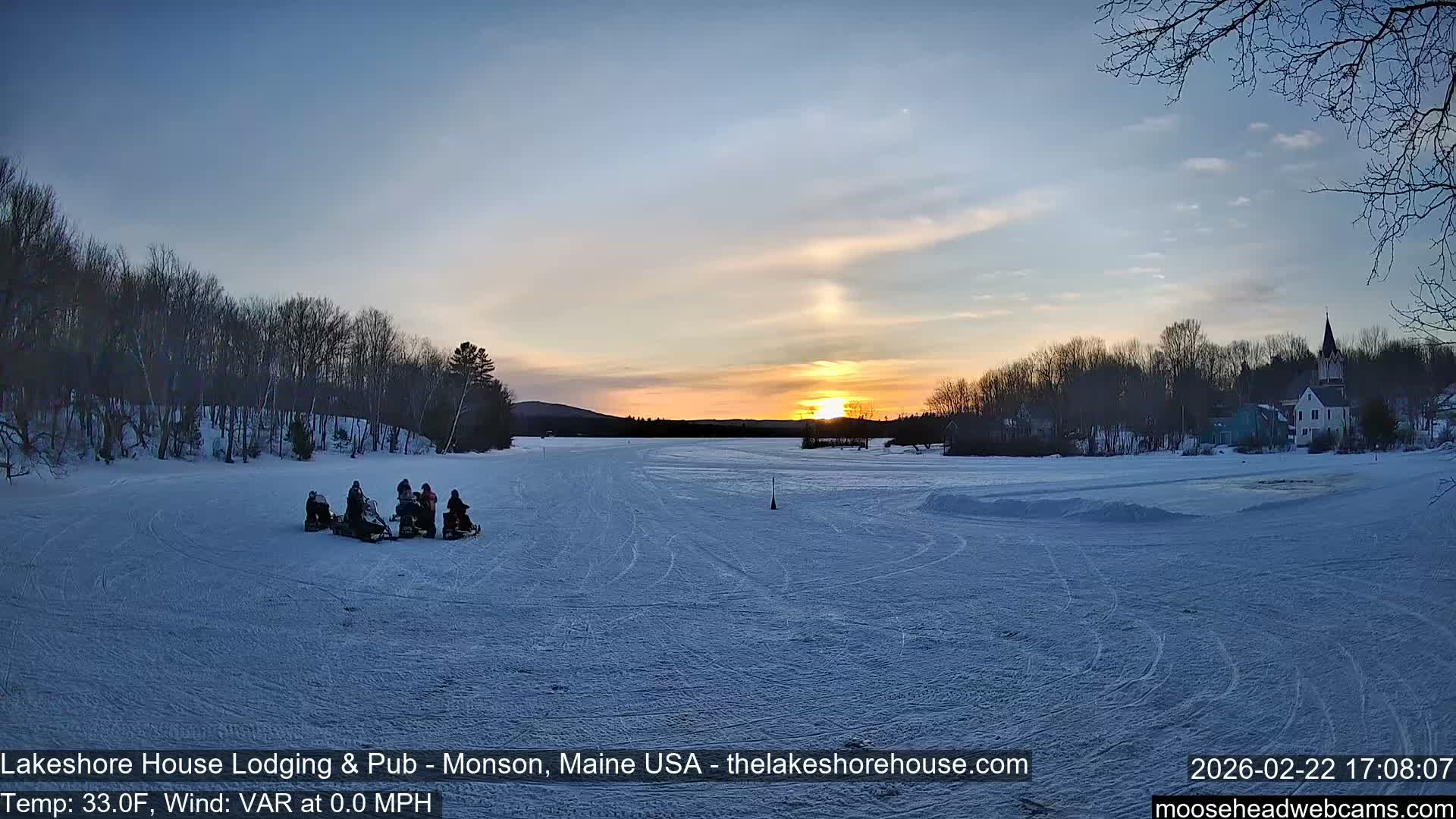 Lake Hebron Live Cam - Monson, Maine, USA