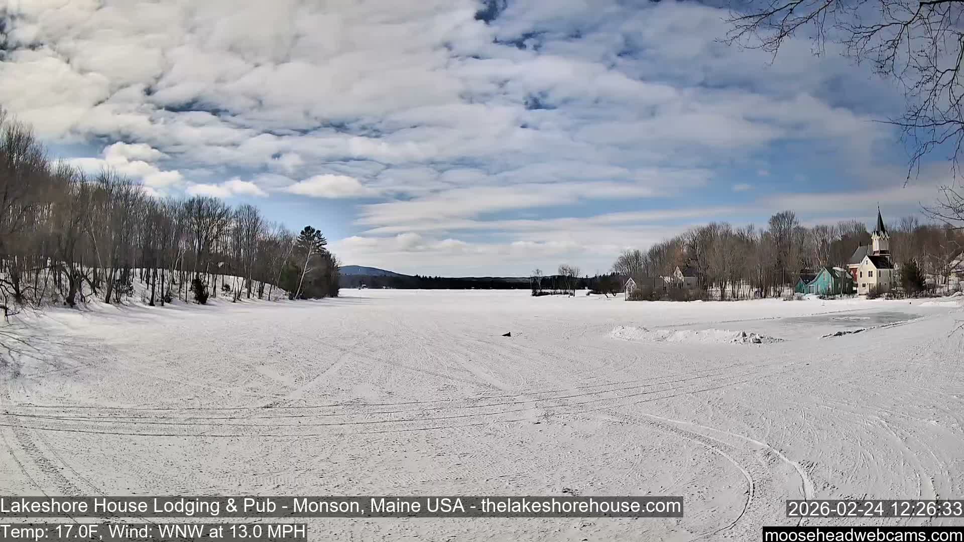 Lake Hebron Live Cam - Monson, Maine, USA