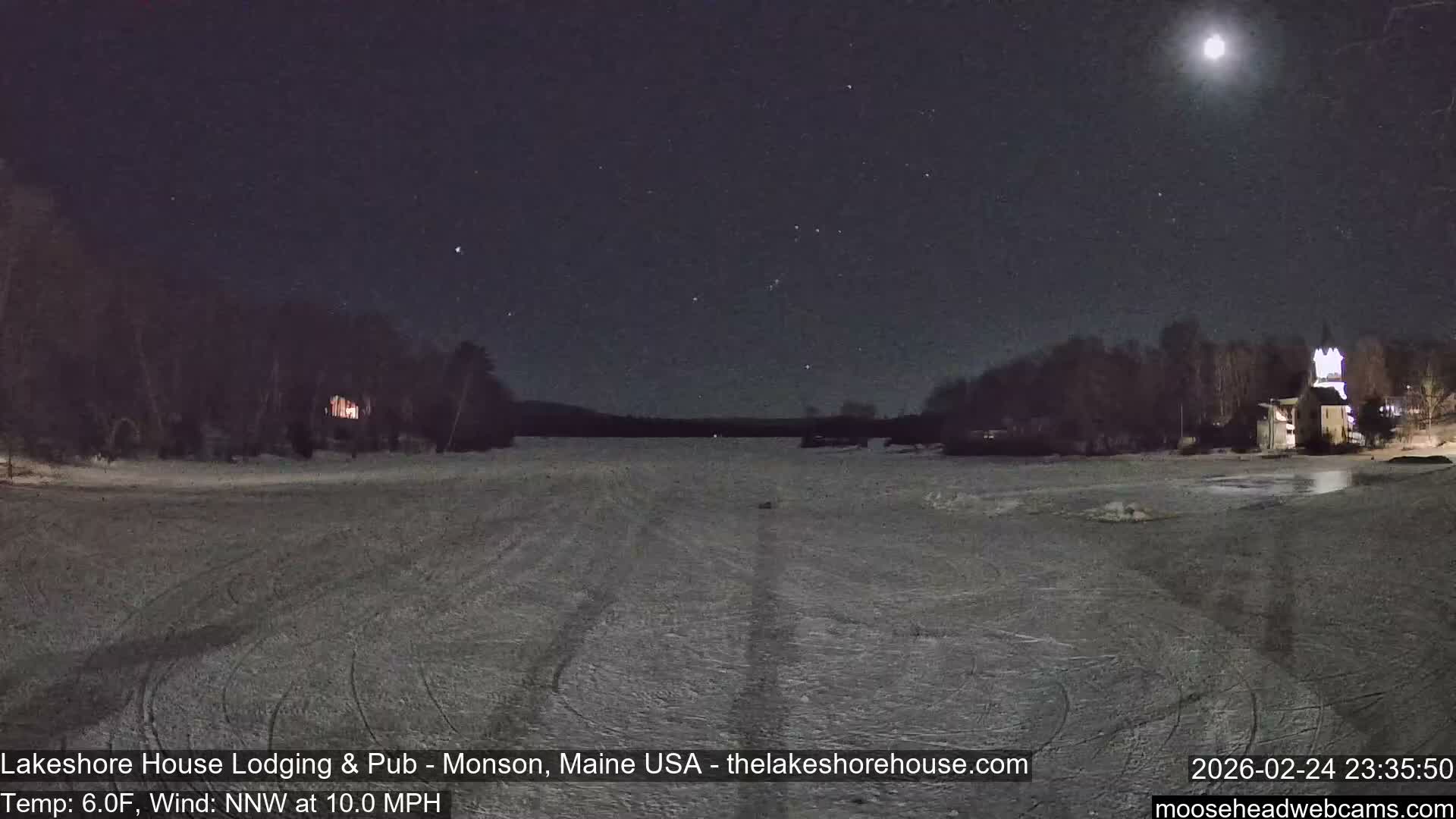 Lake Hebron Live Cam - Monson, Maine, USA
