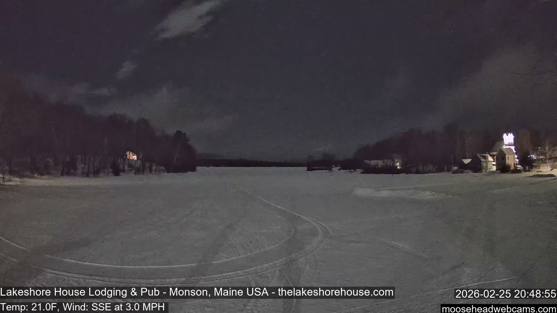 Lake Hebron Live Cam - Monson, Maine, USA