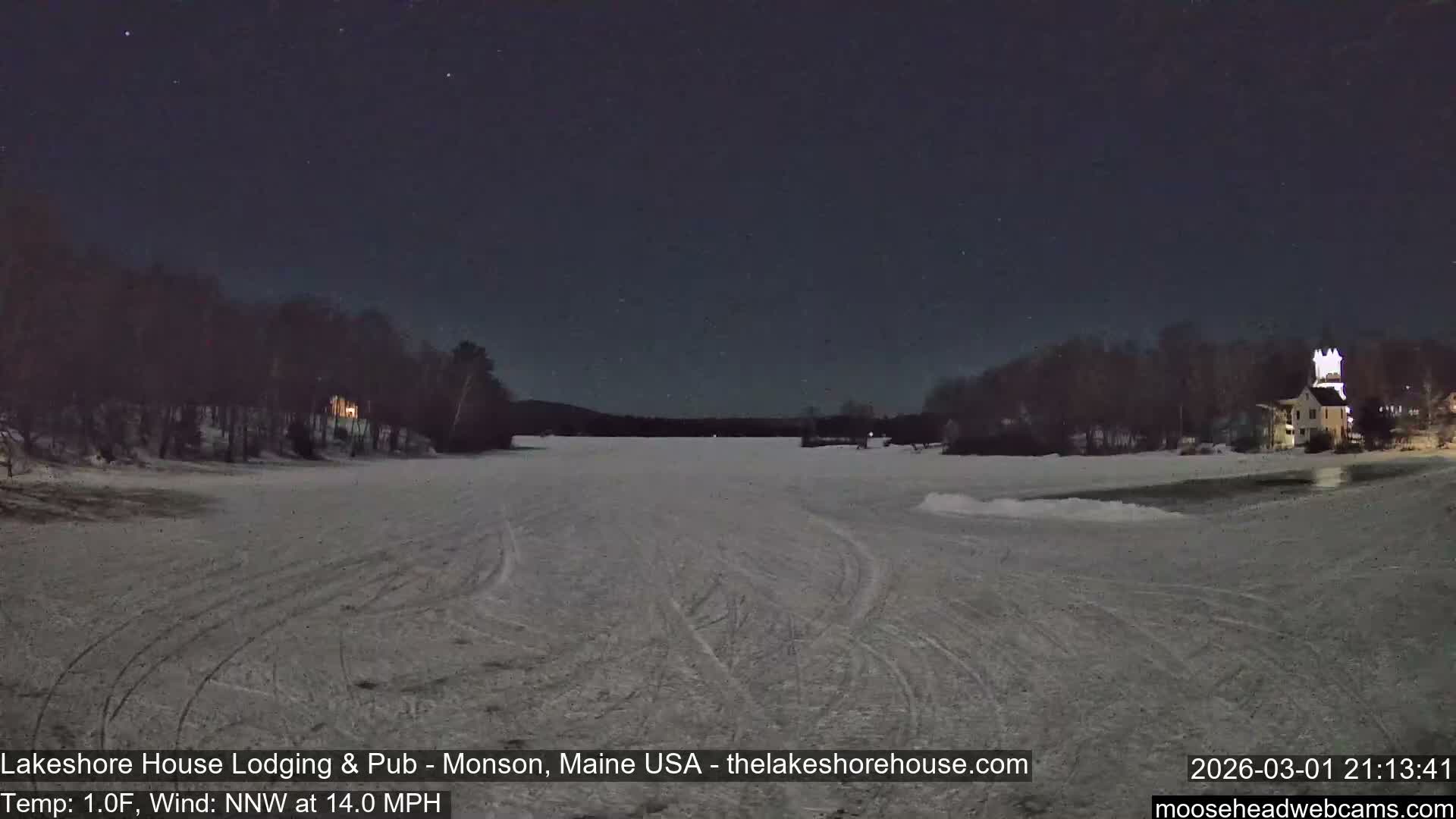 Lake Hebron Live Cam - Monson, Maine, USA