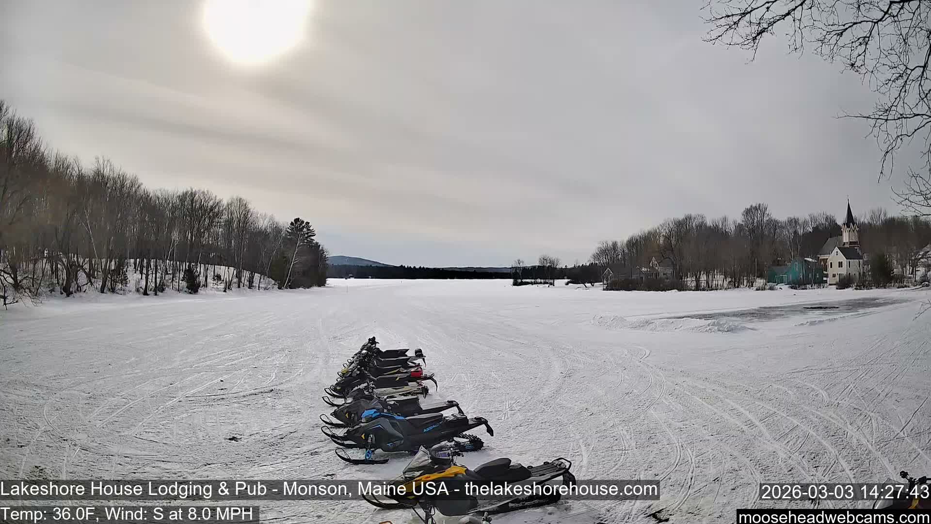 Lake Hebron Live Cam - Monson, Maine, USA