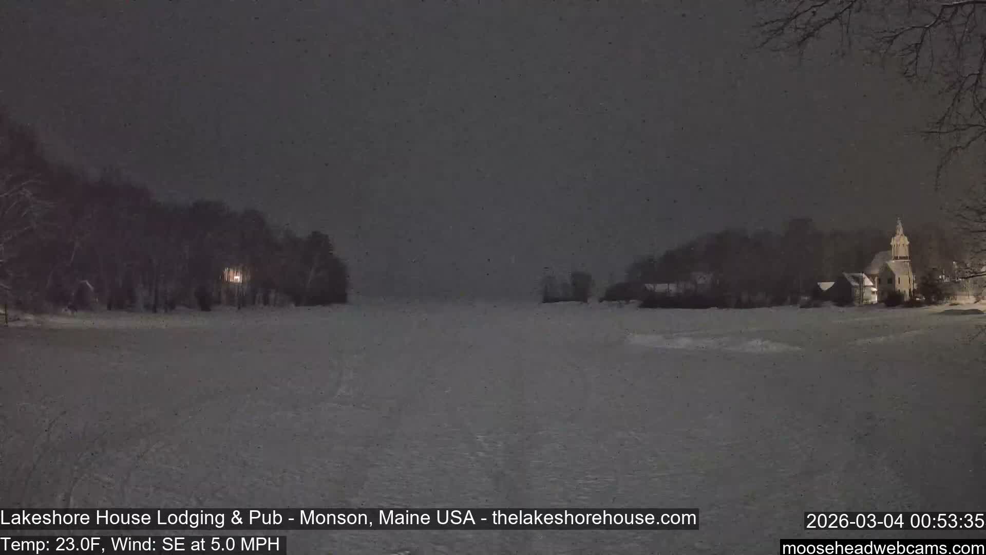 Lake Hebron Live Cam - Monson, Maine, USA