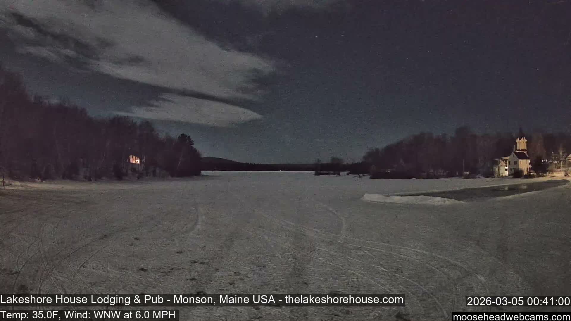 Lake Hebron Live Cam - Monson, Maine, USA
