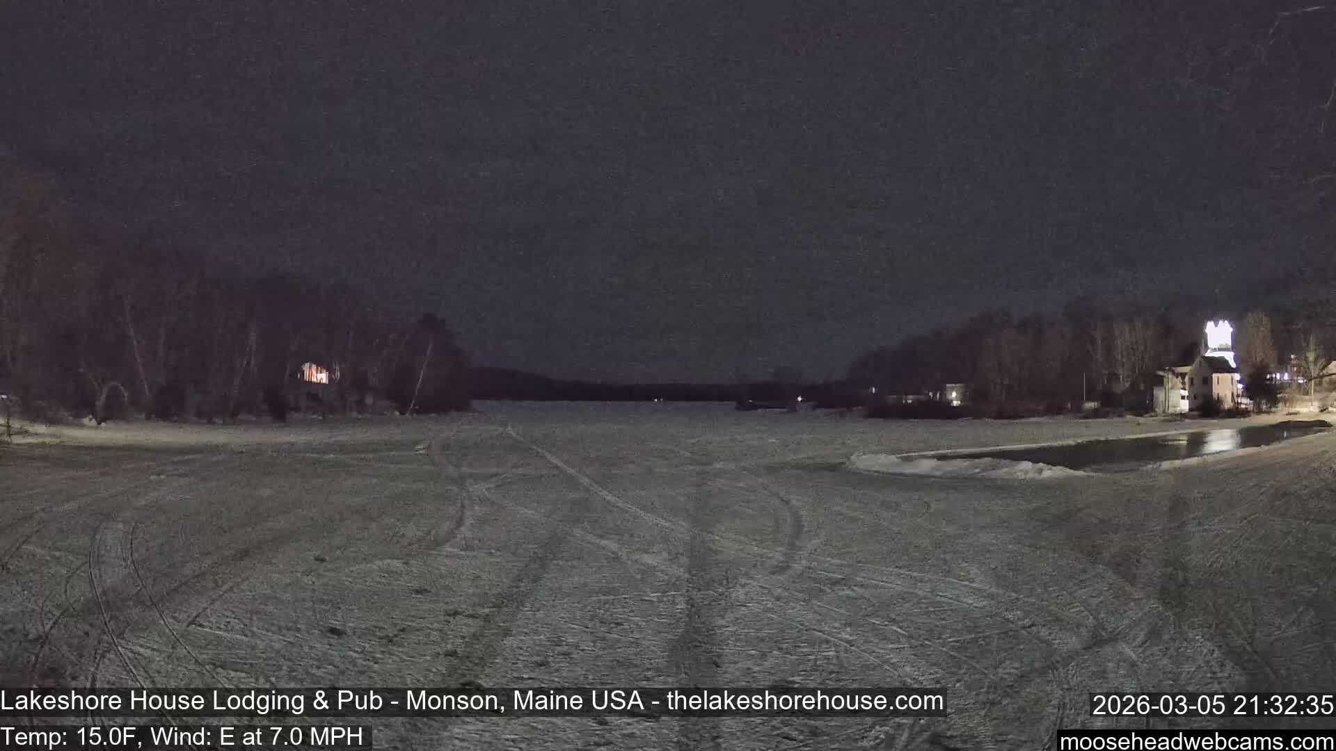Lake Hebron Live Cam - Monson, Maine, USA