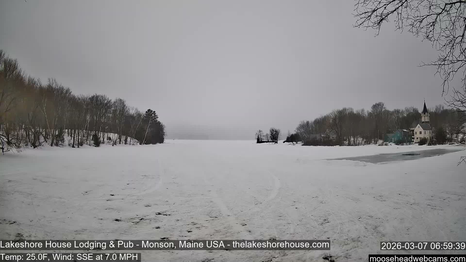Lake Hebron Live Cam - Monson, Maine, USA