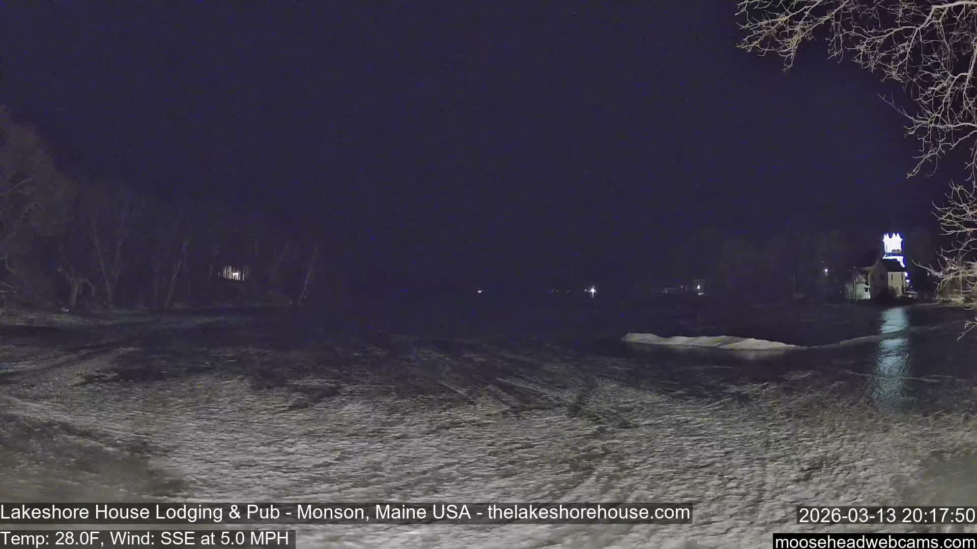 Lake Hebron Live Cam - Monson, Maine, USA