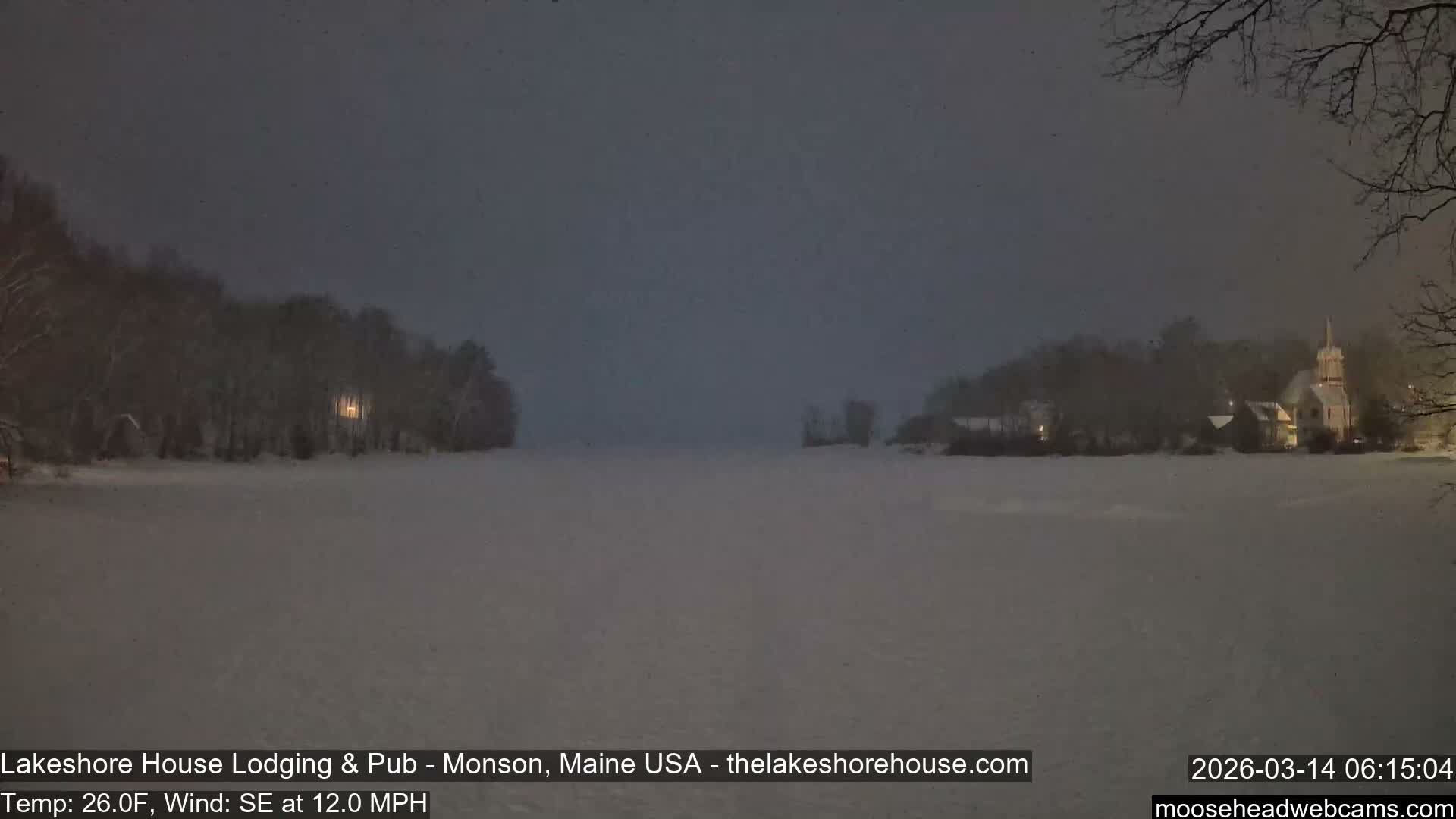 Lake Hebron Live Cam - Monson, Maine, USA