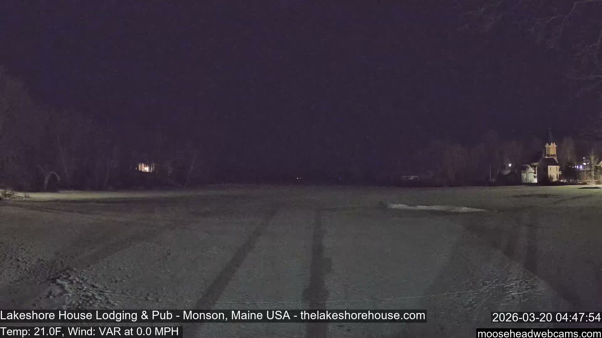 Lake Hebron Live Cam - Monson, Maine, USA